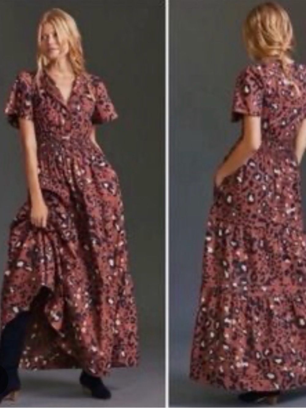 Anthropologie Maeve Somerset Maxi Dress Sz S - Picture 2 of 3